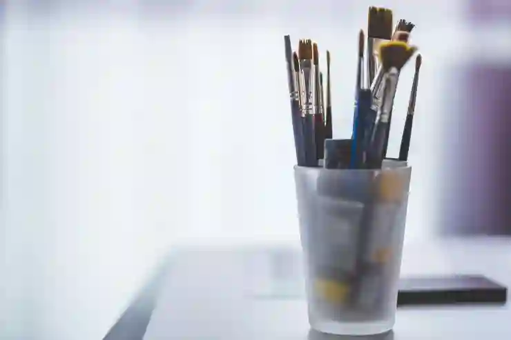 포토샵 기본 브러쉬를 활용한 텍스트 디자인