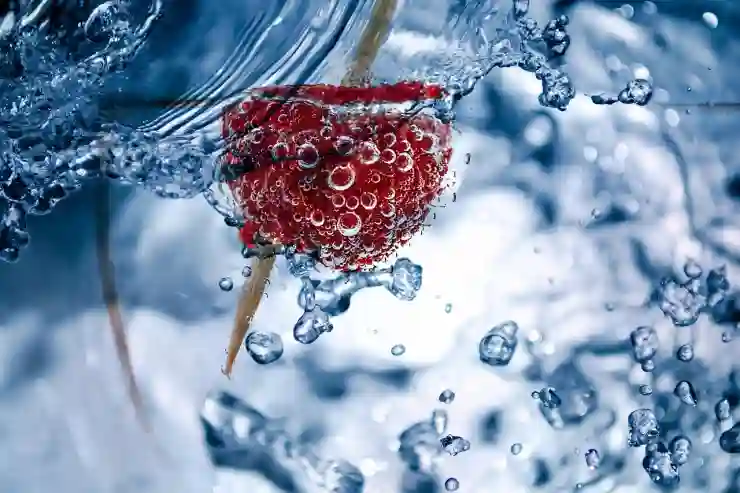 포토샵 과일에 물 튀기는 효과 합성하기